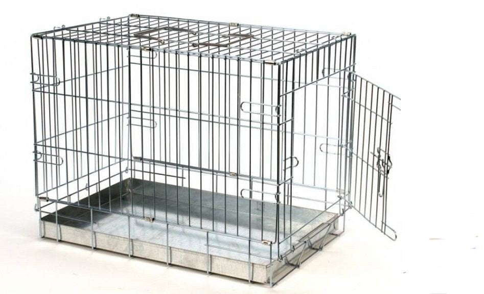 Metalen Bench, Dieren en Toebehoren, Hondenhokken, Ophalen, Gebruikt, 65 tot 100 cm, Hondenhok