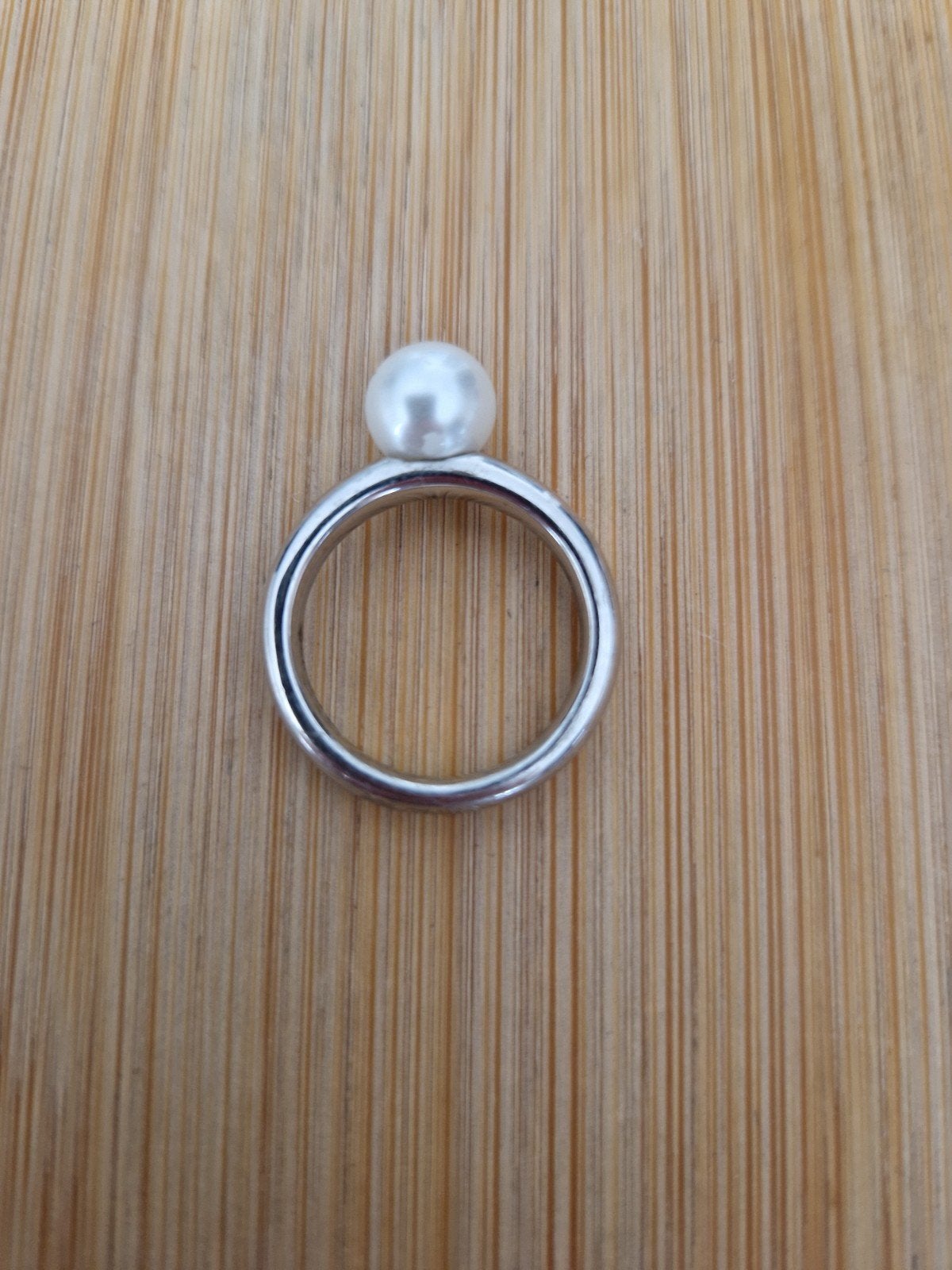 Ti Sento Zilveren Ring met Parel maat 17, Ophalen of Verzenden, 17 tot 18, Dame, Met parel