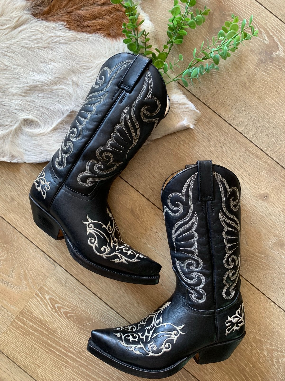 Go West cowboylaarzen 39 western boots bohemian laarzen, Hoge laarzen, -, Zwart, -