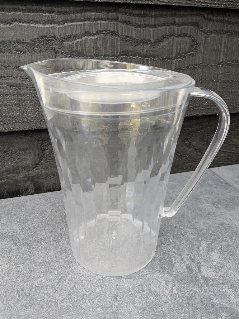 Tupperware prisma kan 2 Liter transparant met deksel, Ophalen of Verzenden, Beker of Kan