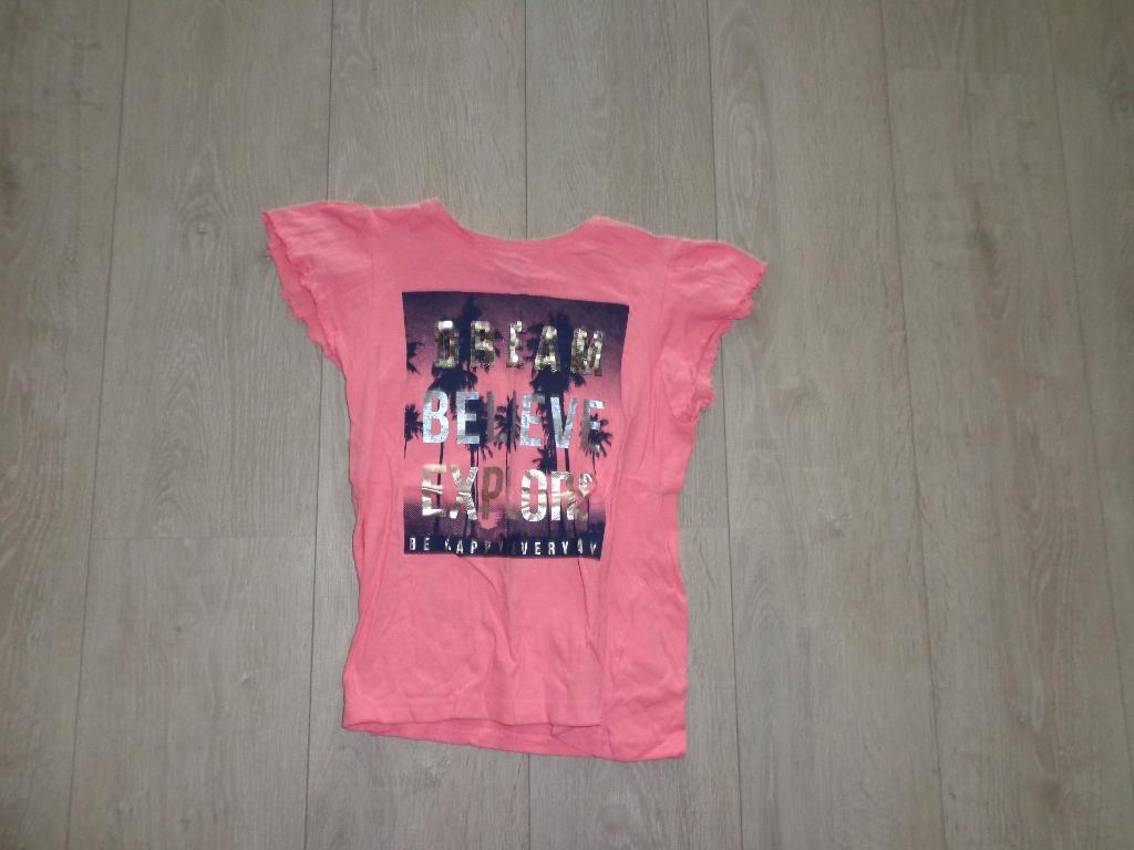 roze meisjest-shirt van YFK, maat 134/140, Ophalen of Verzenden, Zo goed als nieuw, Meisje, Shirt of Longsleeve