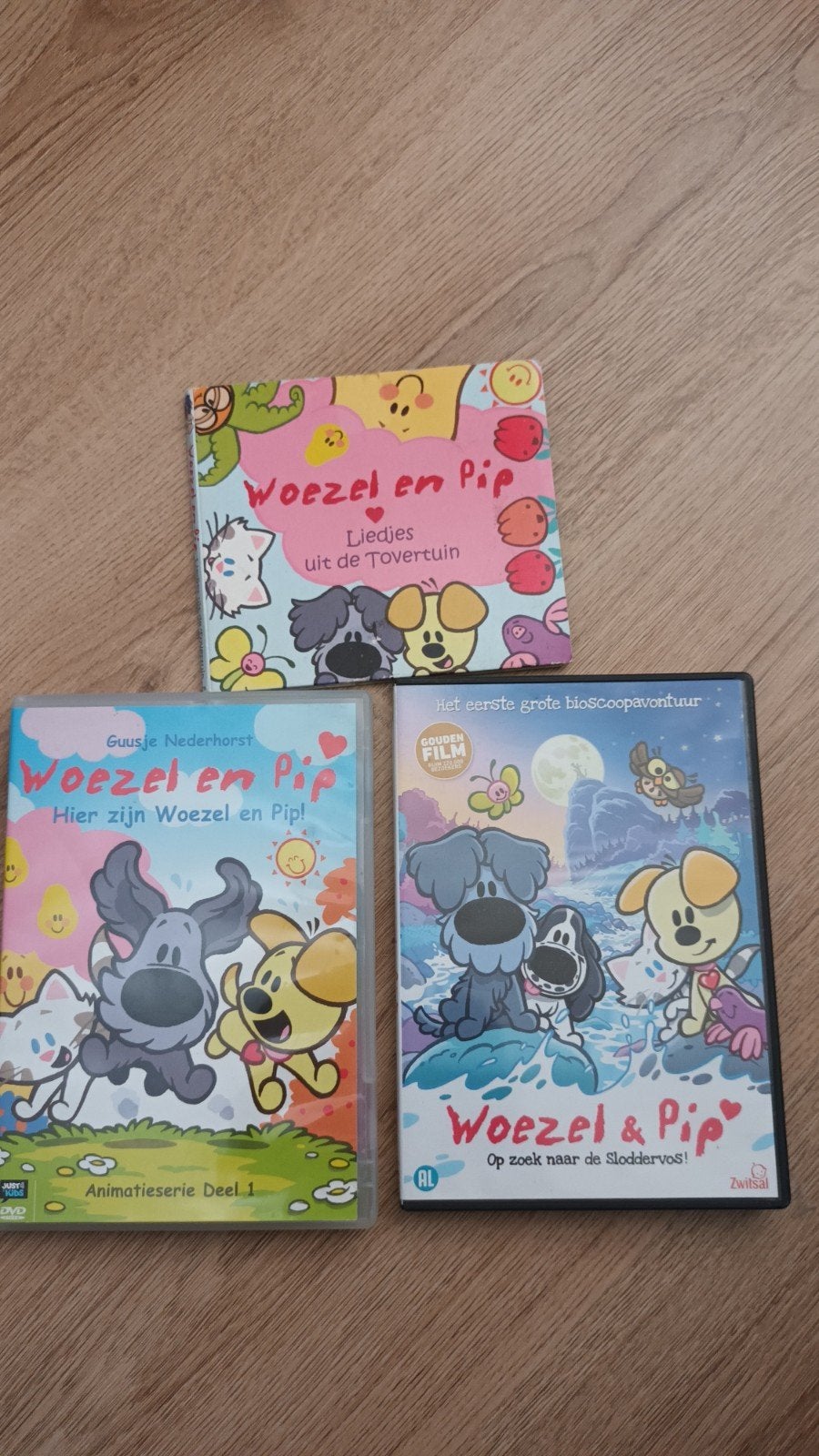 woezel en pip 2 dvd en cd met liedjes, Cd's en Dvd's, Cd's | Kinderen en Jeugd, Ophalen, Zo goed als nieuw