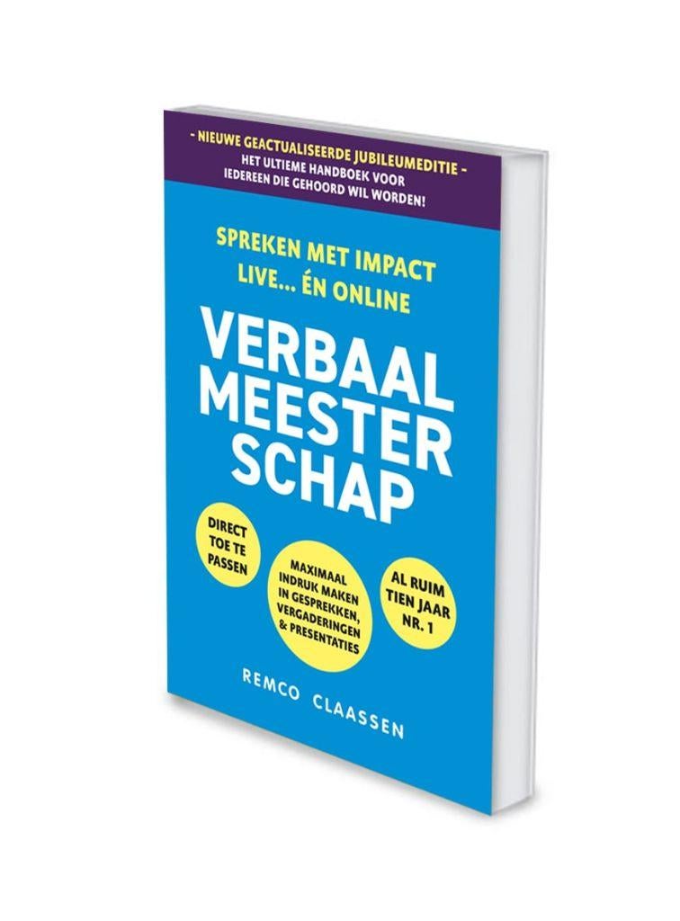 Boek Verbaal Meesterschap Remco Claassen, Remco Claassen, Niet van toepassing, Nieuw, Ophalen of Verzenden