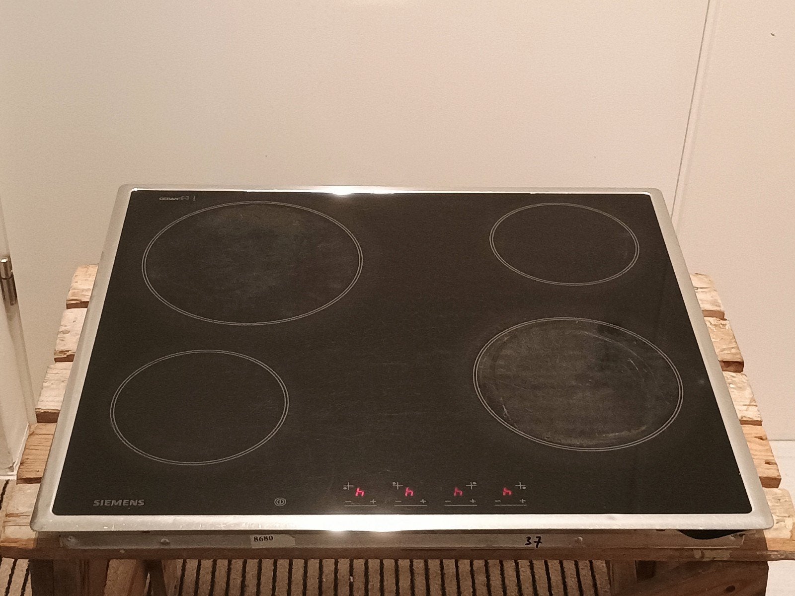 Siemens inbouw 4-pits keramische kookplaat E-nr ET71850EU/01, Gebruikt, ., Keramisch, Inbouw