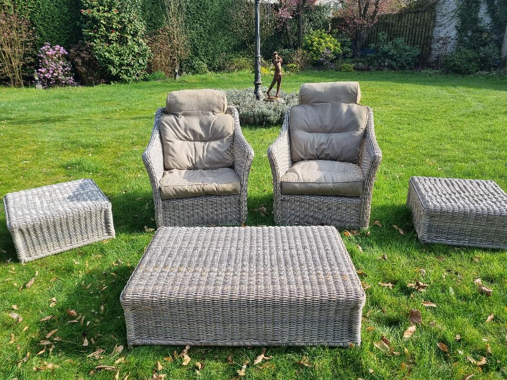 Mooie luxe Appelbee loungeset, Kunststof, Gebruikt, Loungeset, Bijzettafel
