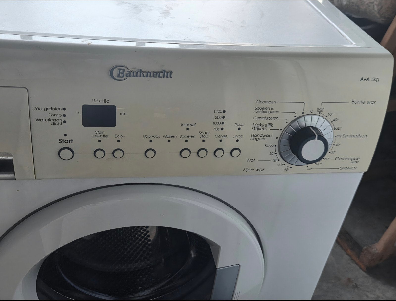 Bauknecht Prestige 1400 Wasmachine A++ | 1 maand garantie, Ophalen, 1200 tot 1600 toeren, Gebruikt, Voorlader