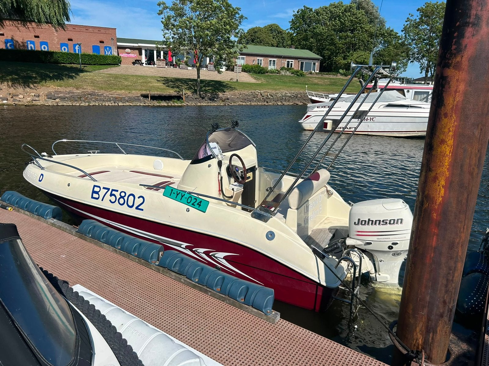 Prins 480 full opties johnson 50pk injectie koopje € 9950,-, Ophalen, Zo goed als nieuw, Elektrische start