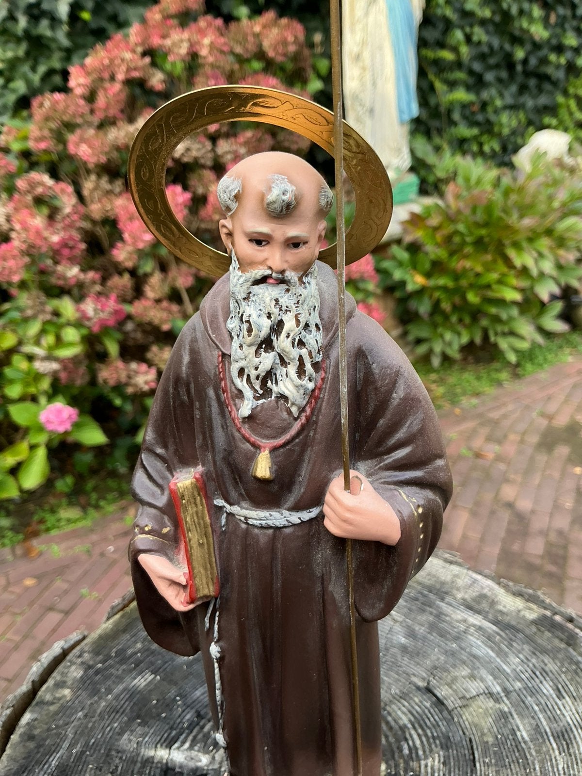 Belgisch heiligenbeeld ❤️ St Anthonius Abt met varken, Ophalen of Verzenden