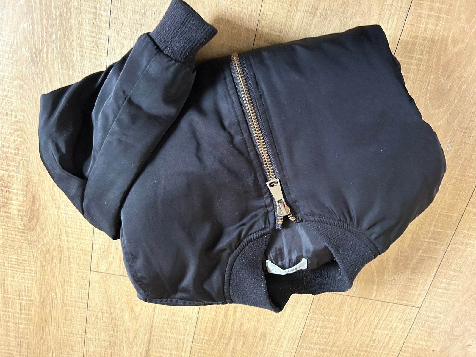 164 170 cropped jas xs s zwarte meisjes zwart jack winter, Kinderen en Baby's, Ophalen of Verzenden, Zo goed als nieuw, Meisje
