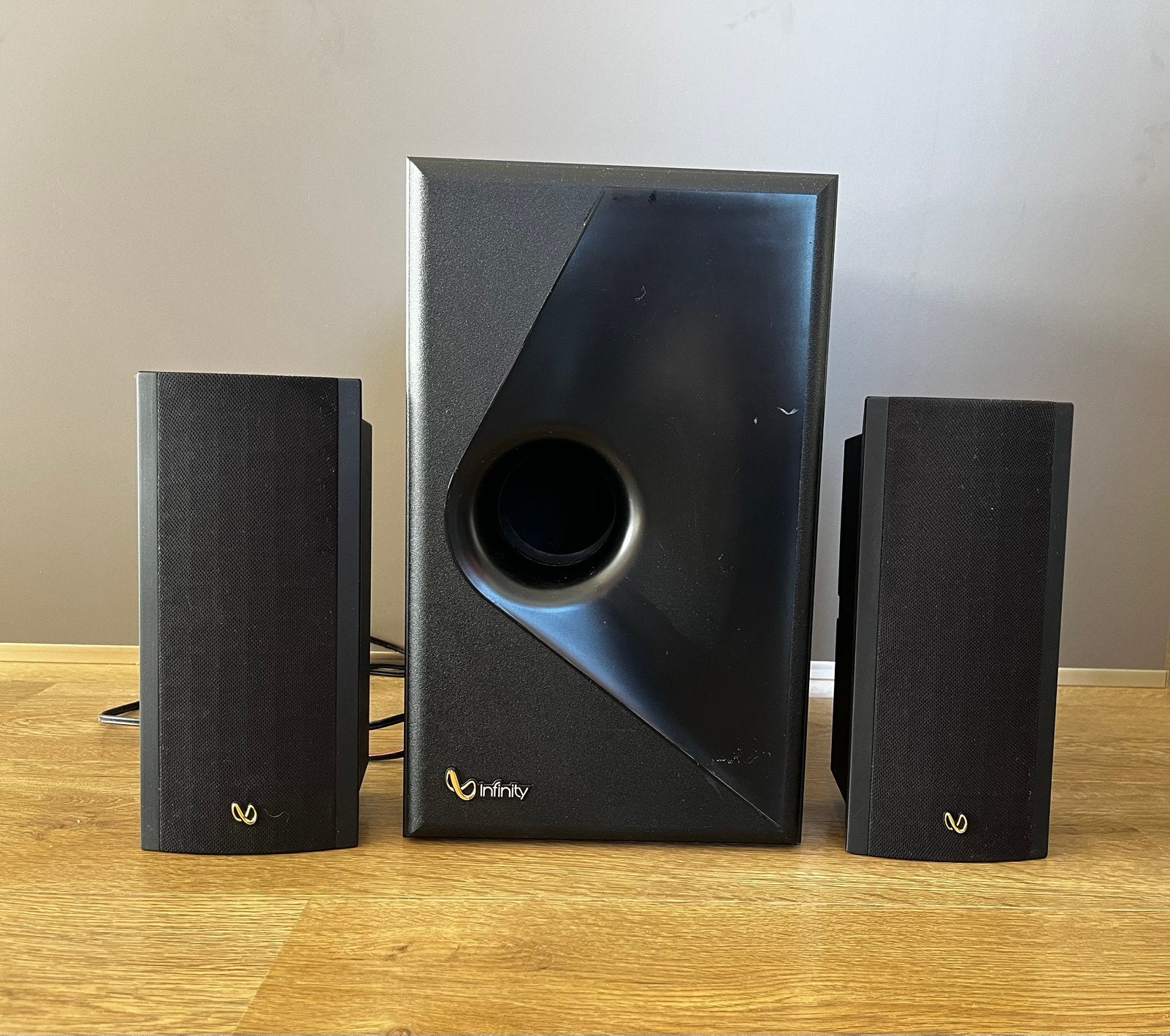 Infinity Micro II 2.1 Speakerset 2x Satelliet + Subwoofer, Ophalen of Verzenden, Gebruikt, Subwoofer, Overige merken