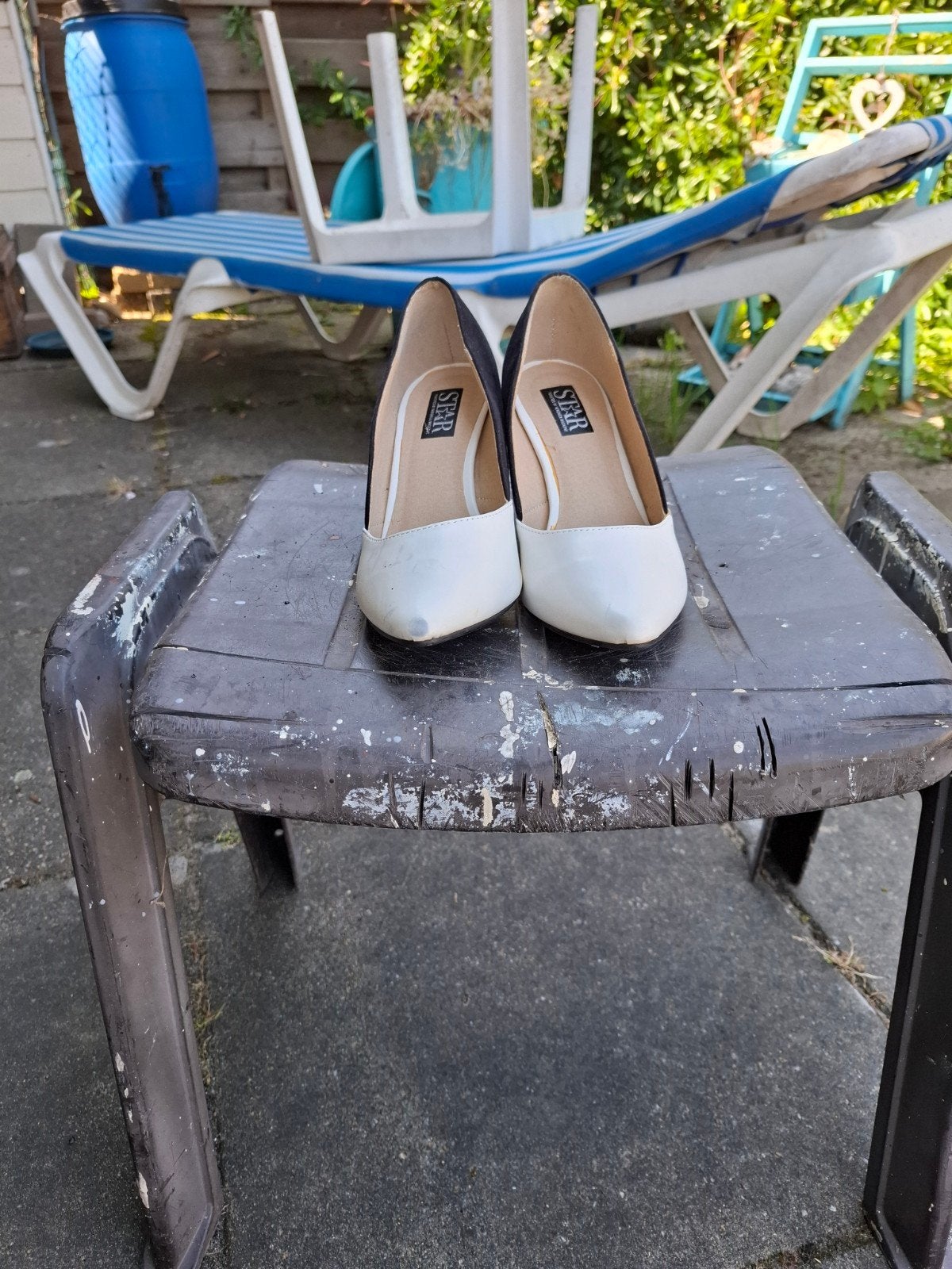 Stijlvolle zwart-witte pumps - Maat 39, Ophalen