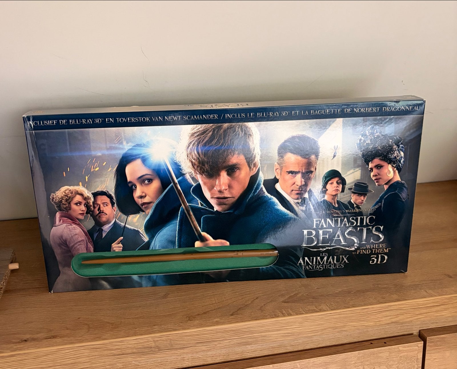 Fantastic Beasts 3D Blu-ray + Toverstok Newt Scamander, Cd's en Dvd's, Blu-ray, Nederlands, Film, Science Fiction en Fantasy, Ophalen of Verzenden