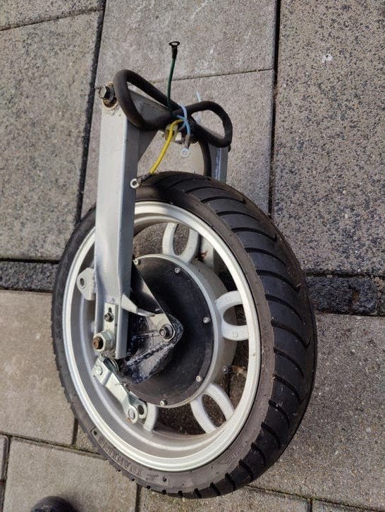achterwiel met elektrische motor EEEEFUN scooter rem / frame, Ophalen, Overige typen