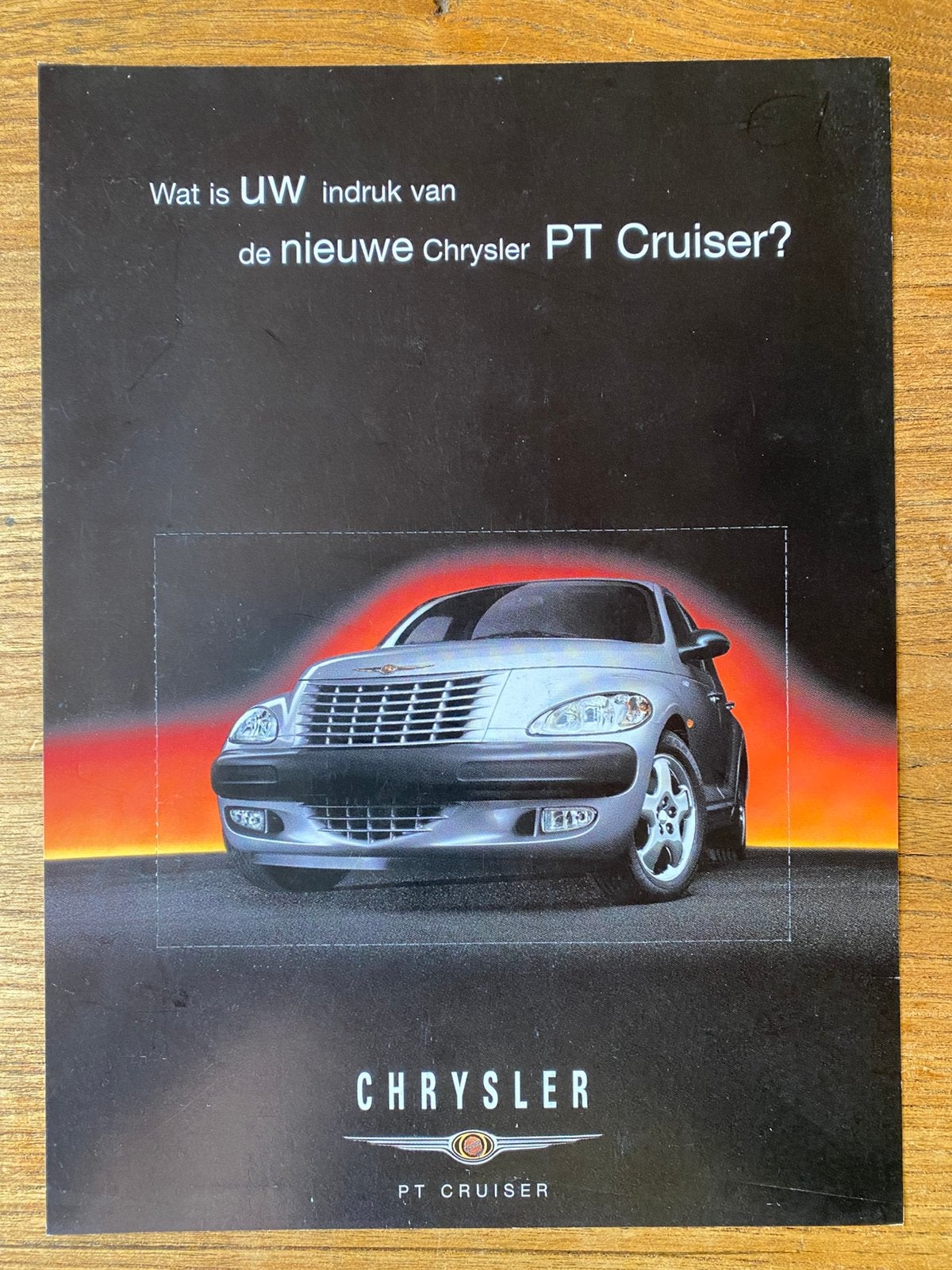 Uniek PT Cruiser CHRYSLER autofolder, Boeken, Verzenden, Zo goed als nieuw, Overige merken