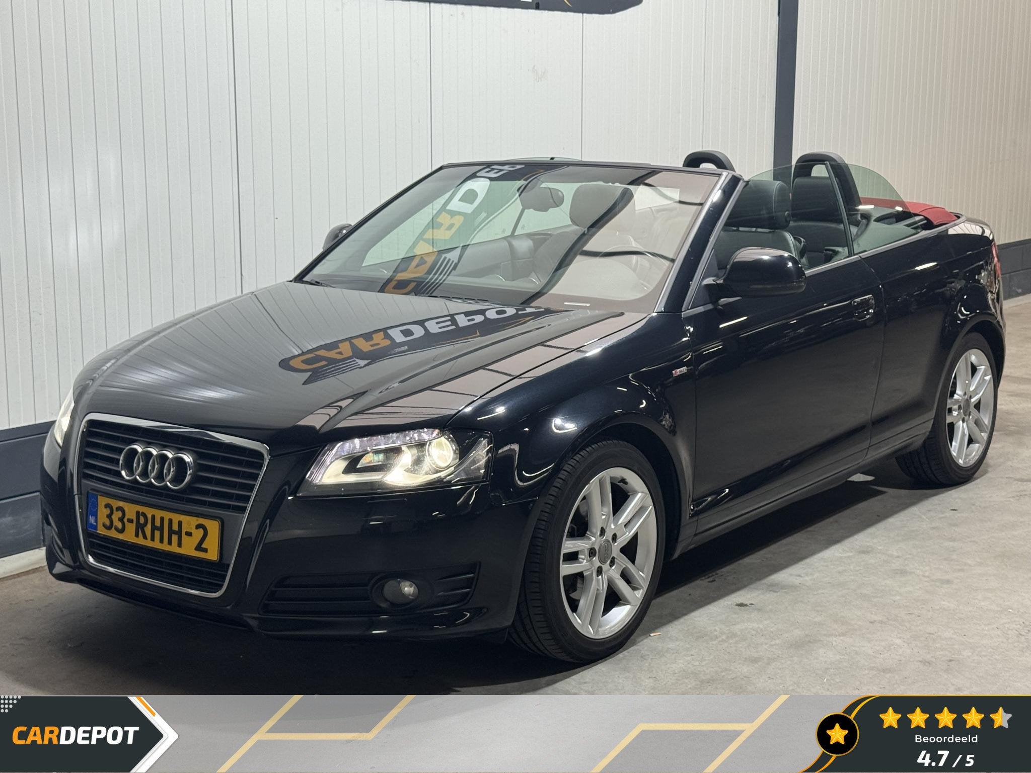 Audi A3 Cabriolet 1.8 TFSI S-edition, Auto's, Voorwielaandrijving, 15 km/l, Gebruikt, Zwart