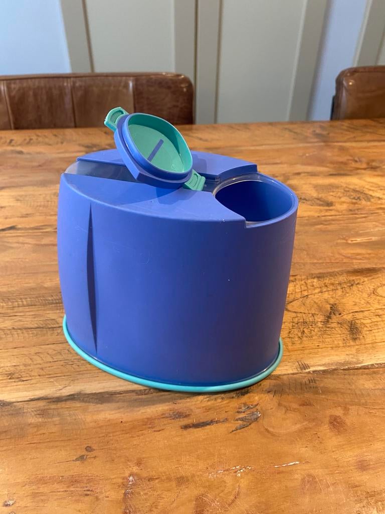 Tupperware strooibus, Ophalen of Verzenden, Blauw, Bus of Trommel
