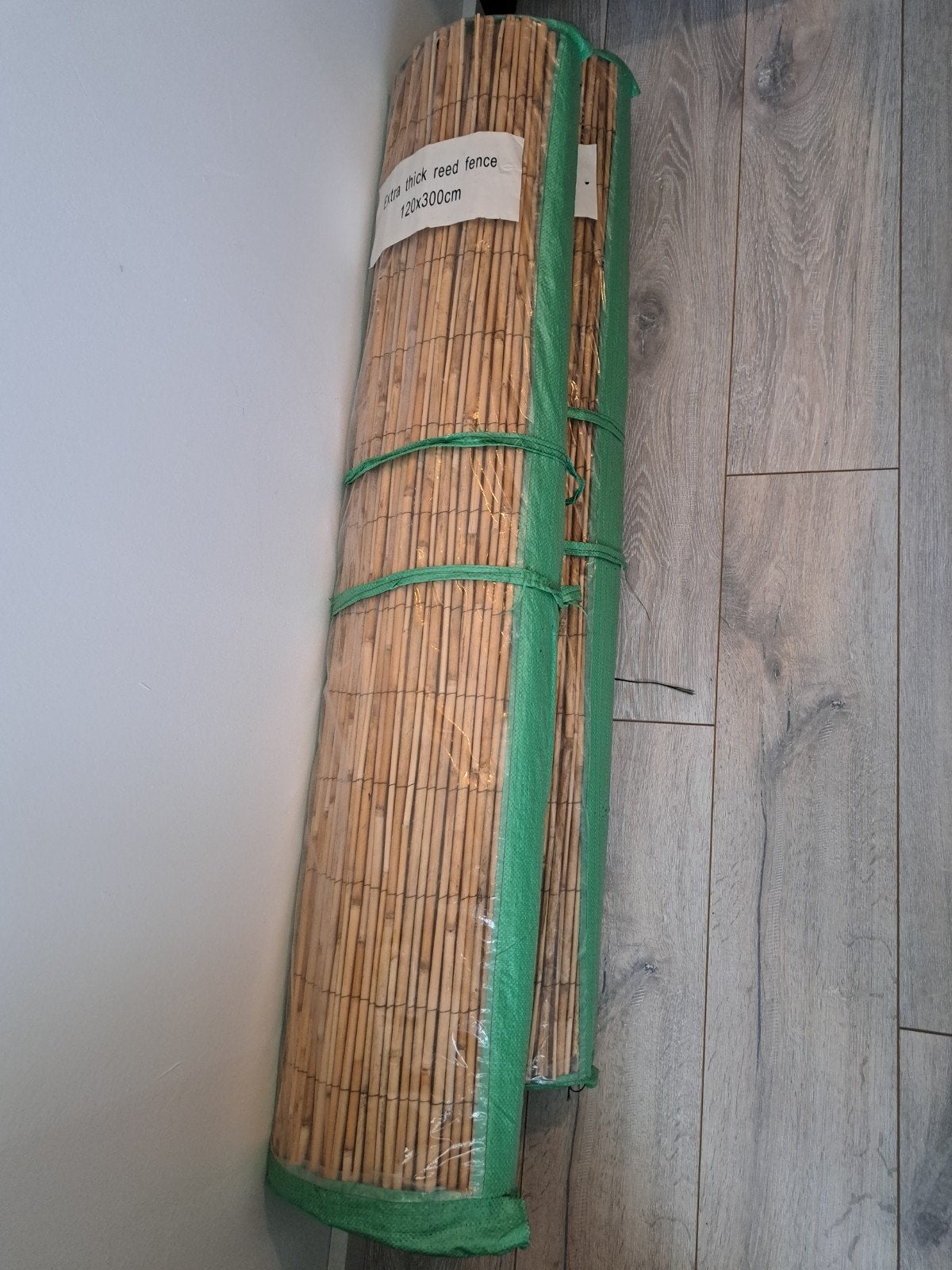 Extra dik rietmat hekwerk (balkon) 2x 120x300cm, Ophalen, Nieuw, Overige materialen, Tuinhek