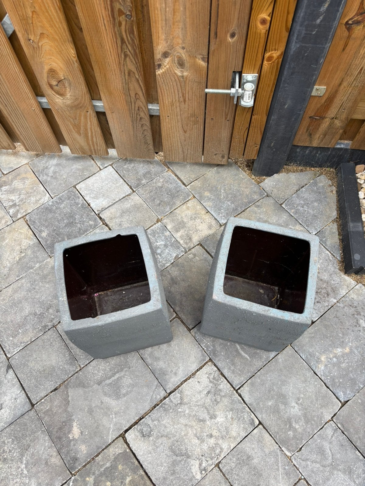 Twee sets tuinpotten – samen €5, Tuin en Terras, Ophalen, Minder dan 30 cm, Rond, Zo goed als nieuw