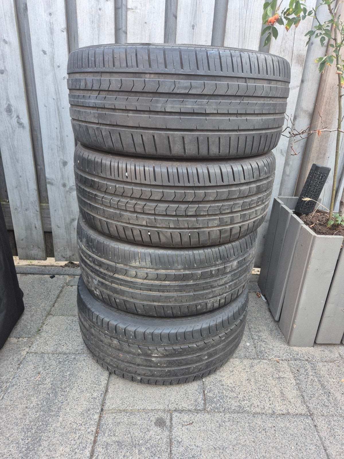 4x Vredestein Ultrac Satin 225/40/18, Ophalen, 18 inch, Gebruikt, Band(en)