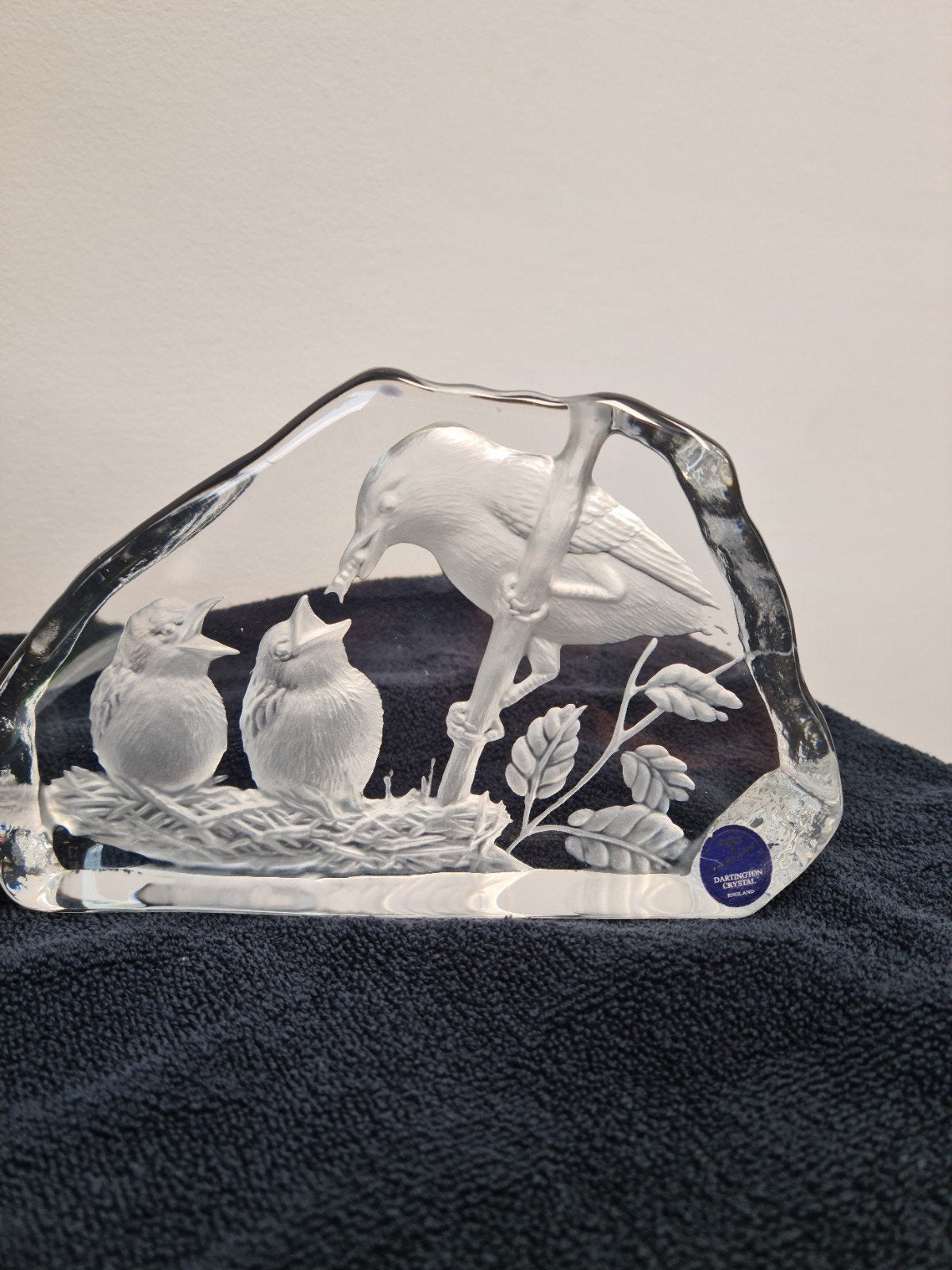 Dartington Crystal 'Bird Family' Glas Sculptuur, Antiek en Kunst, Ophalen of Verzenden