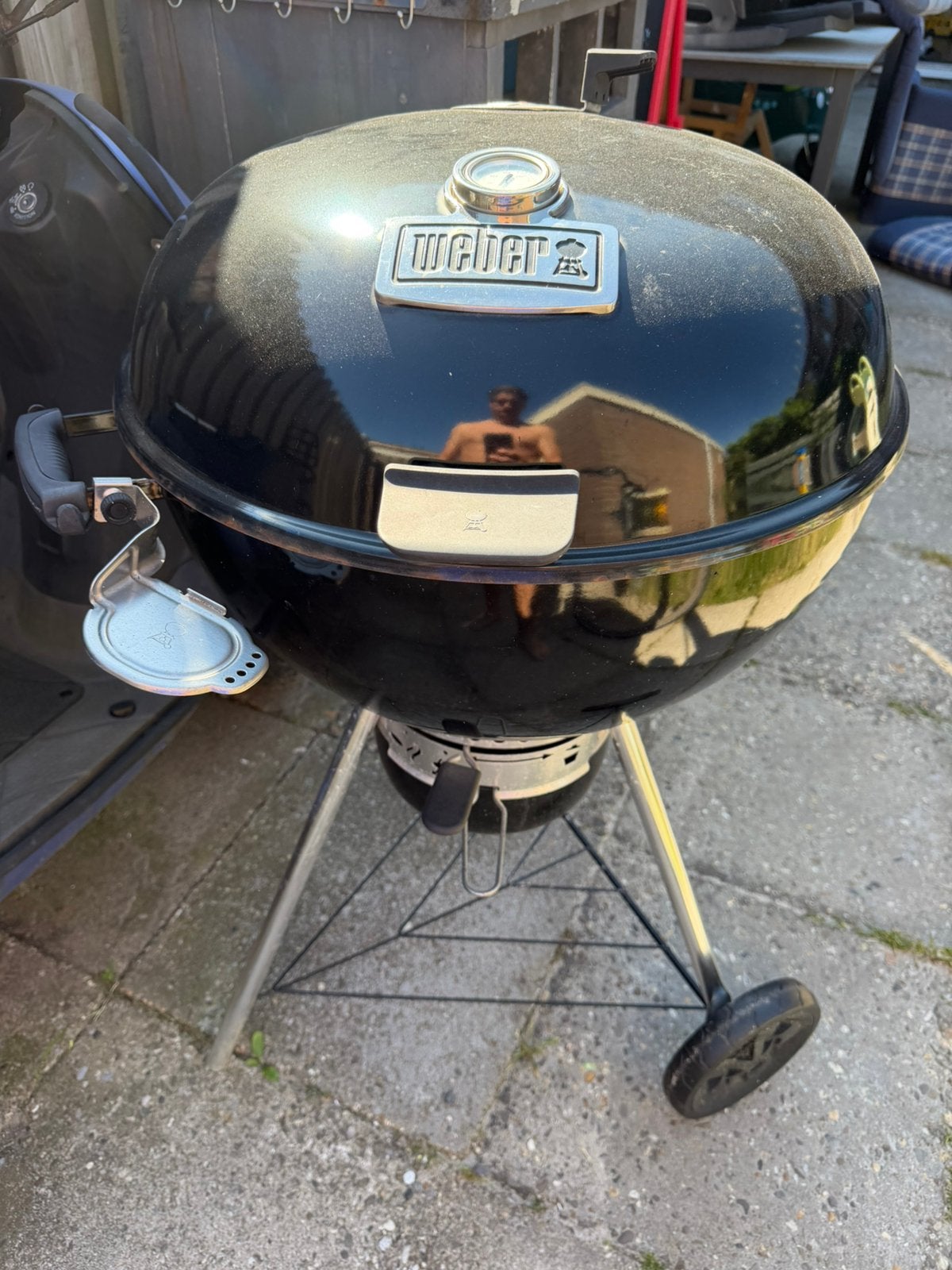 Weber Master-Touch Premium SE E-5775 57 cm Incl. Sear Grate, Ophalen, Gebruikt, Met accessoires