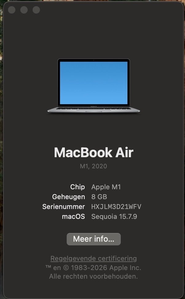 Foto 6 van MacBook Air M1 2020 - 256GB - 129 laadcycli - 91% batterij
