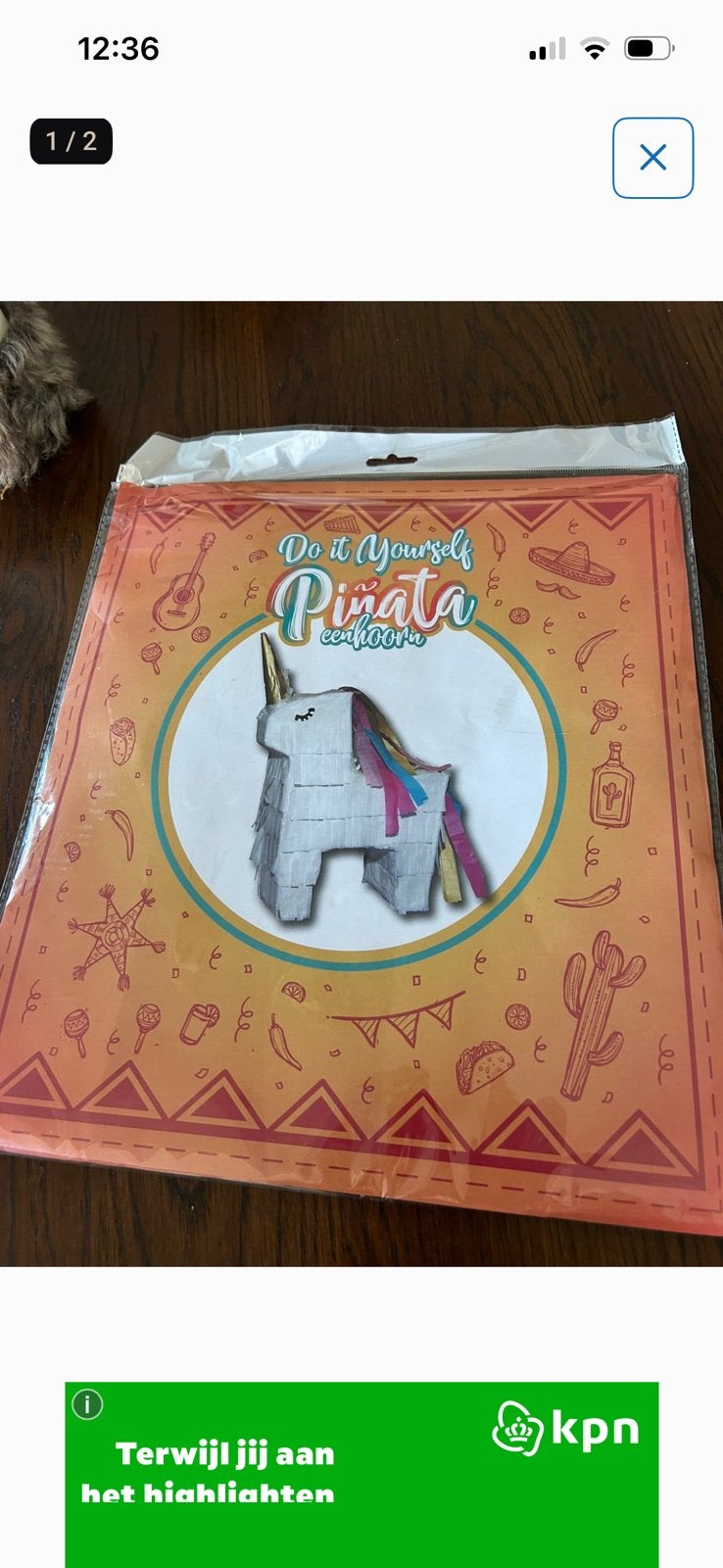 Nieuw in verpakking pinata, Ophalen of Verzenden, Zo goed als nieuw