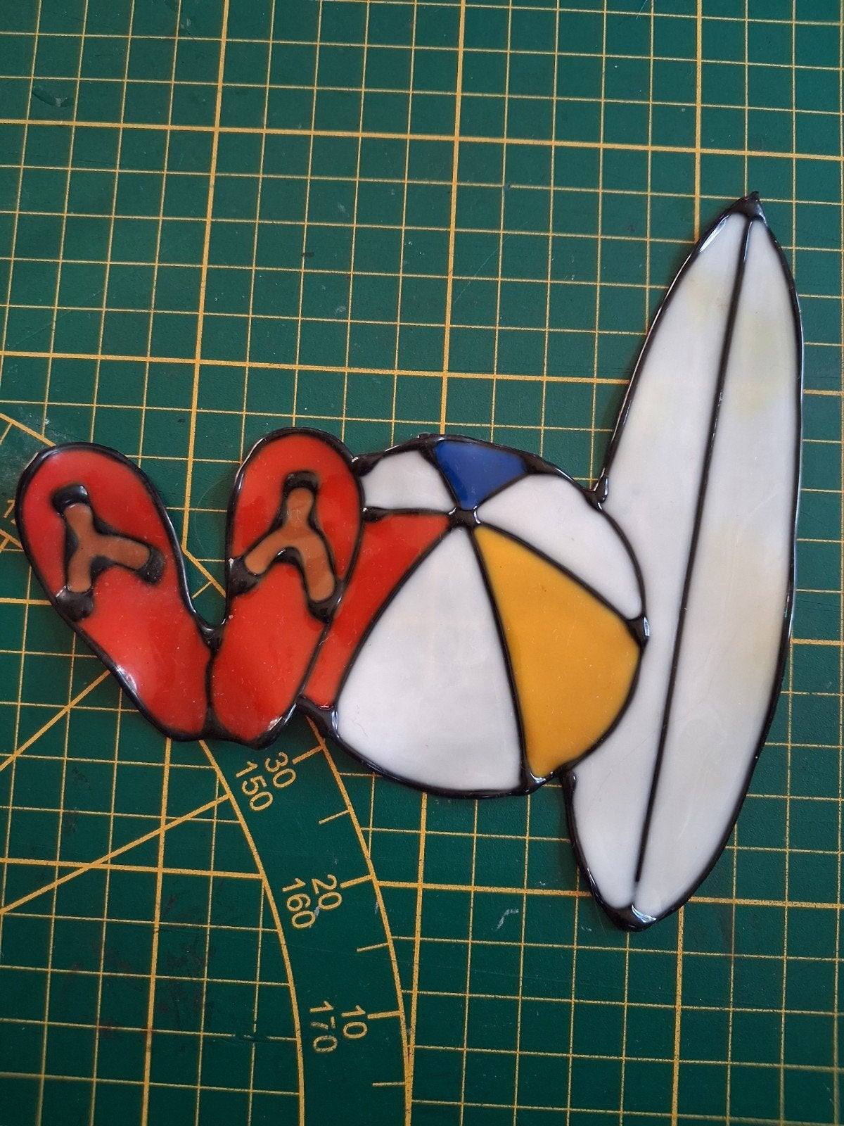 's Zomers rubbere raamsticker, Ophalen of Verzenden, Zo goed als nieuw, Sticker