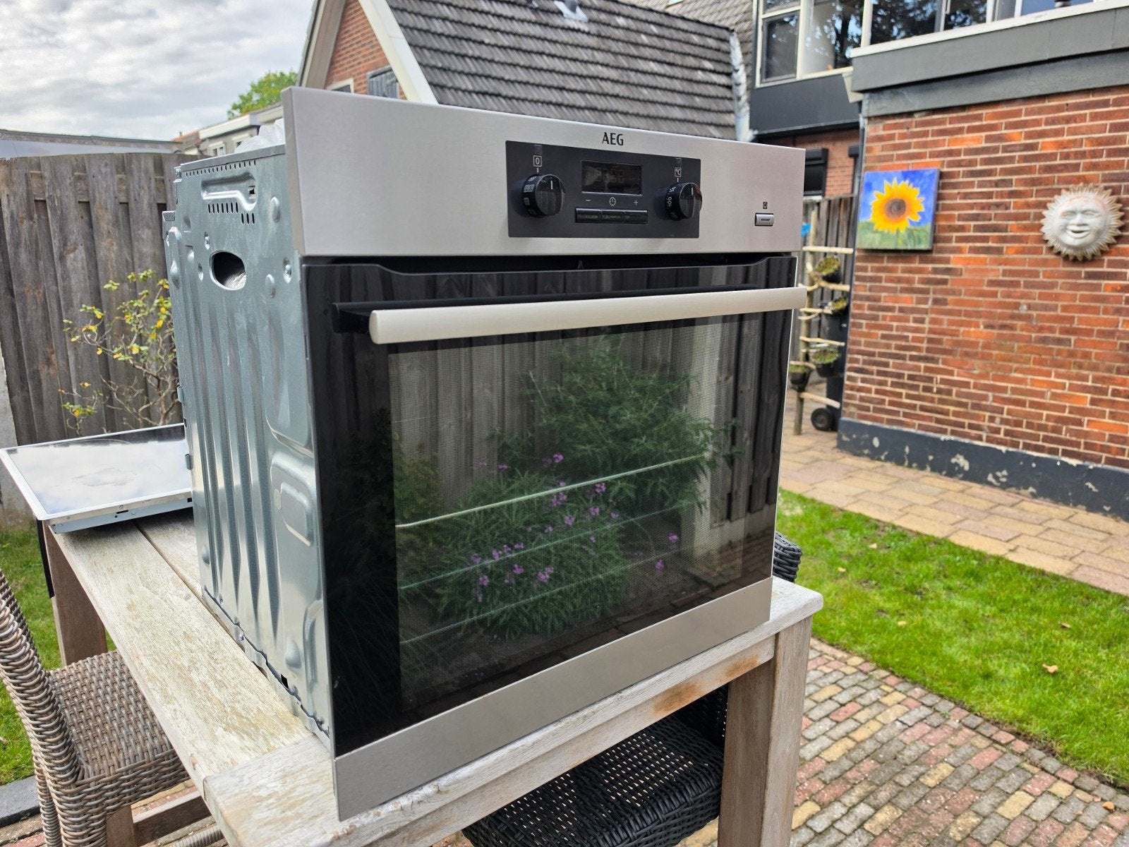 Zeer nette AEG inbouw oven - Hetelucht met stoomfunctie, Witgoed en Apparatuur, Ophalen, Hete lucht, Oven, AEG