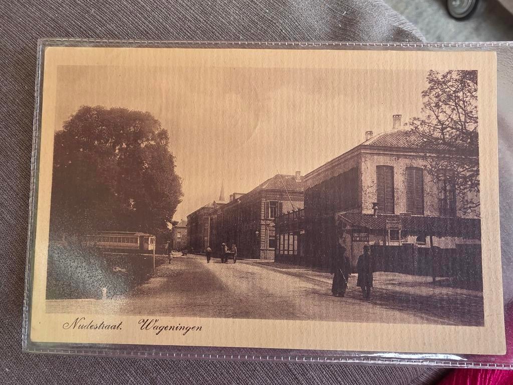 Oude Ansichtkaart Nudestraat Wageningen, Verzamelen, Ophalen of Verzenden, Voor 1920, Gelopen, Gelderland