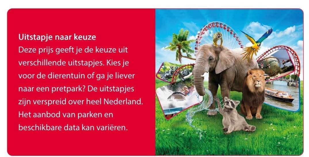 4 tickets / kaarten Uitstapje naar keuze (Postcode Loterij), Drie personen of meer