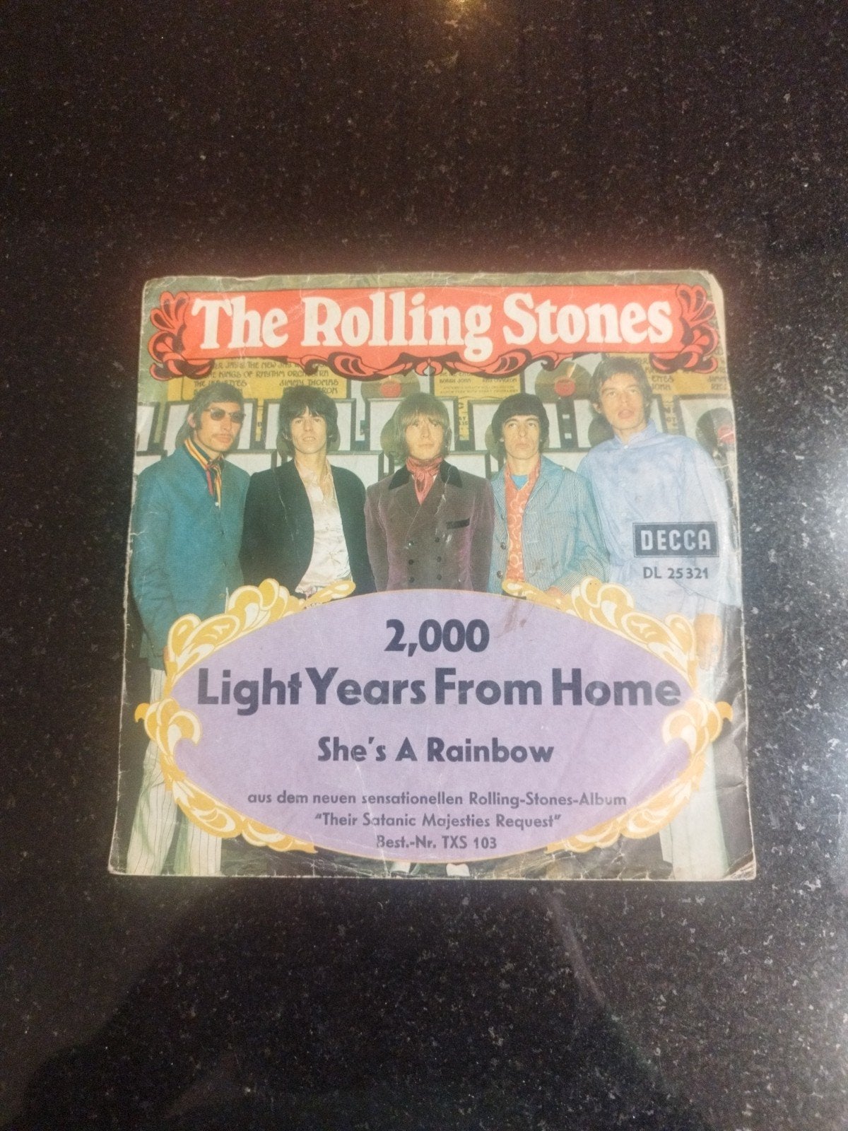 The Rolling Stones - 2,000 Light Years From Home (7 inch), Gebruikt, Originele persing, 7 inch, Ophalen of Verzenden
