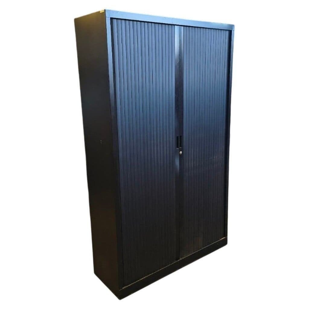 Roldeurkast Zwart H198xB120xD42 4HF1LB, 100 tot 150 cm, Ophalen of Verzenden, Minder dan 100 cm, Meerdere deuren