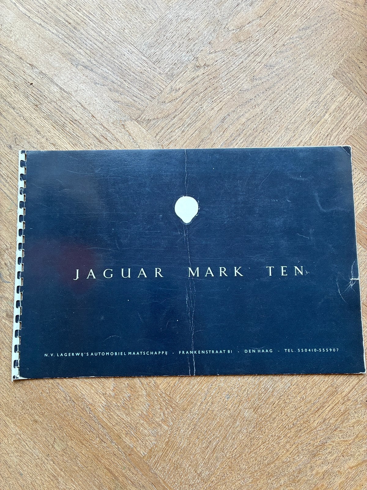 Jaguar Mark Ten brochure - gebruikt, Verzenden, Zo goed als nieuw, Overige merken