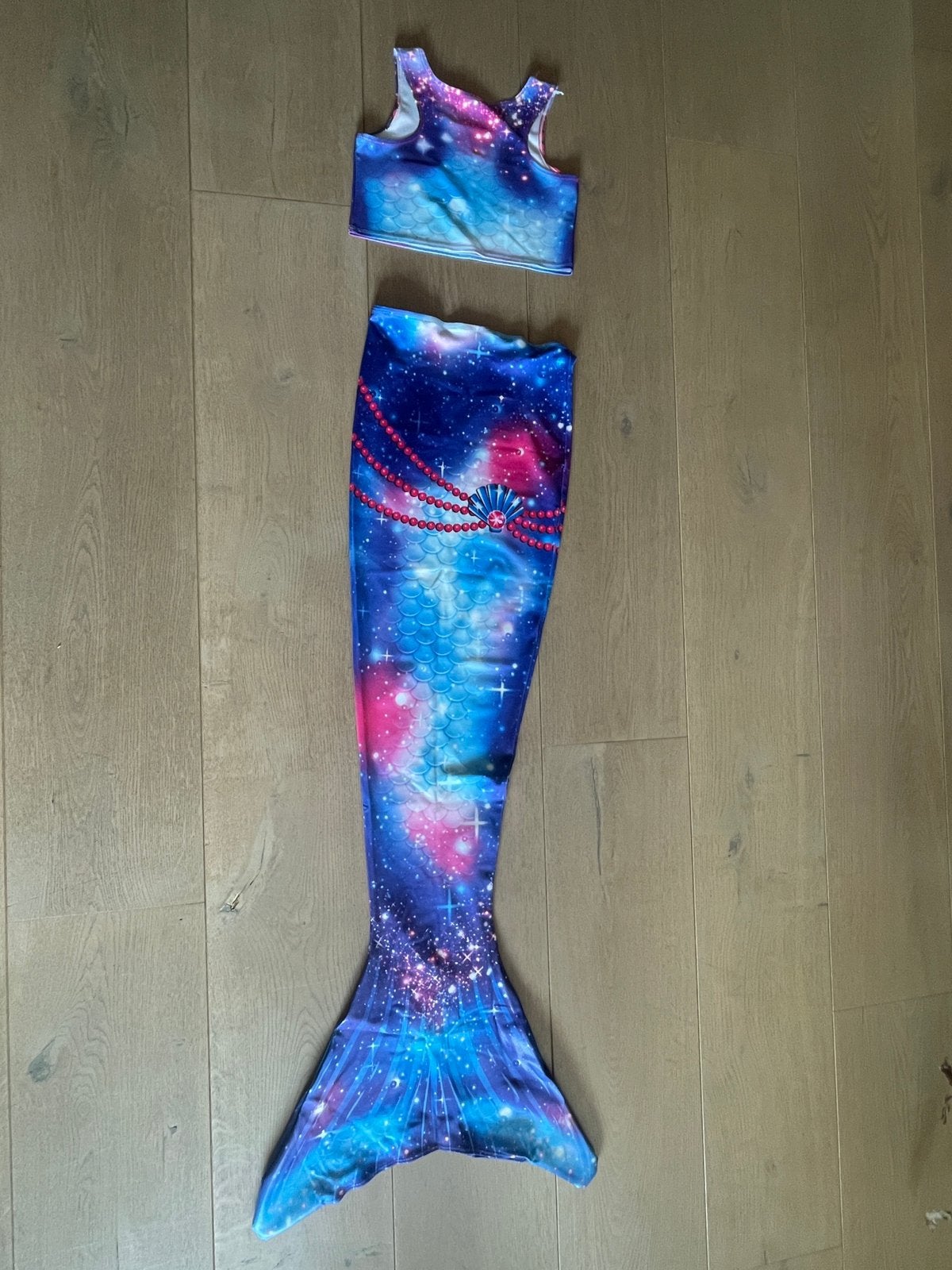 Zeemeerminstaart met monovin maat 10/140, Gebruikt, Meisje, Ophalen of Verzenden, Zwem-accessoire