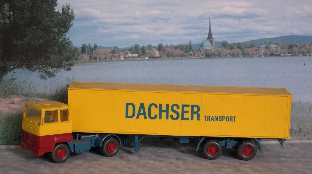 Dachser  Ford  Wiking  HO, Ophalen of Verzenden, Zo goed als nieuw, Bus of Vrachtwagen, Wiking