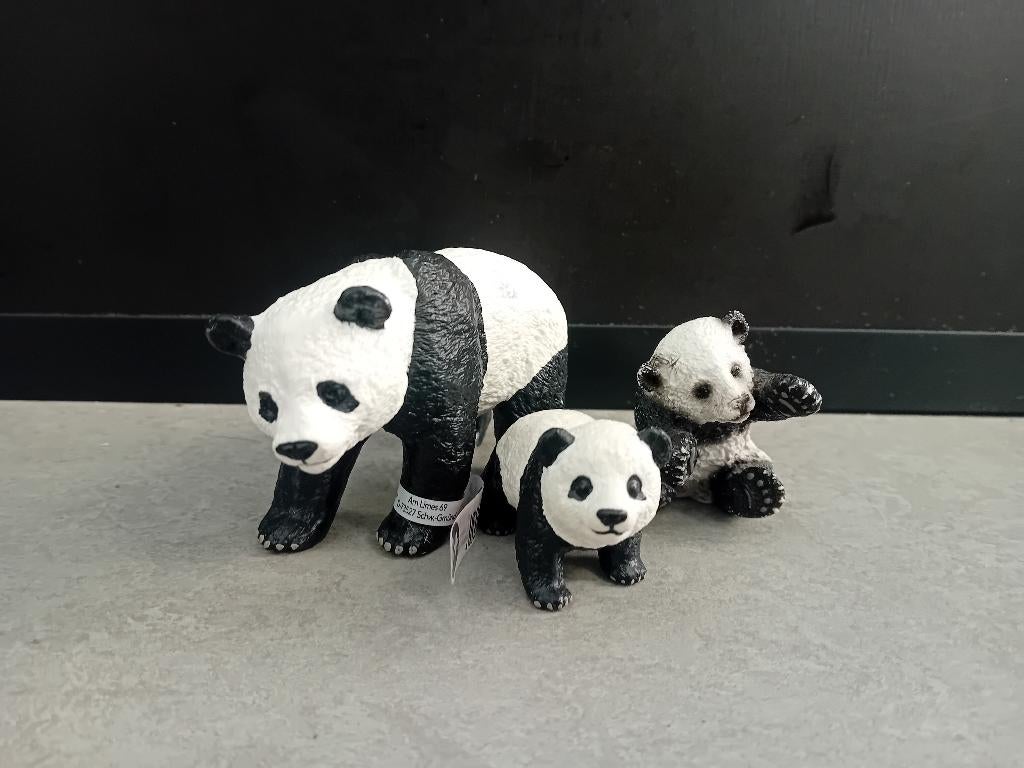 schleich panda's, Ophalen of Verzenden, Gebruikt, Wild dier, Beeldje of Figuurtje