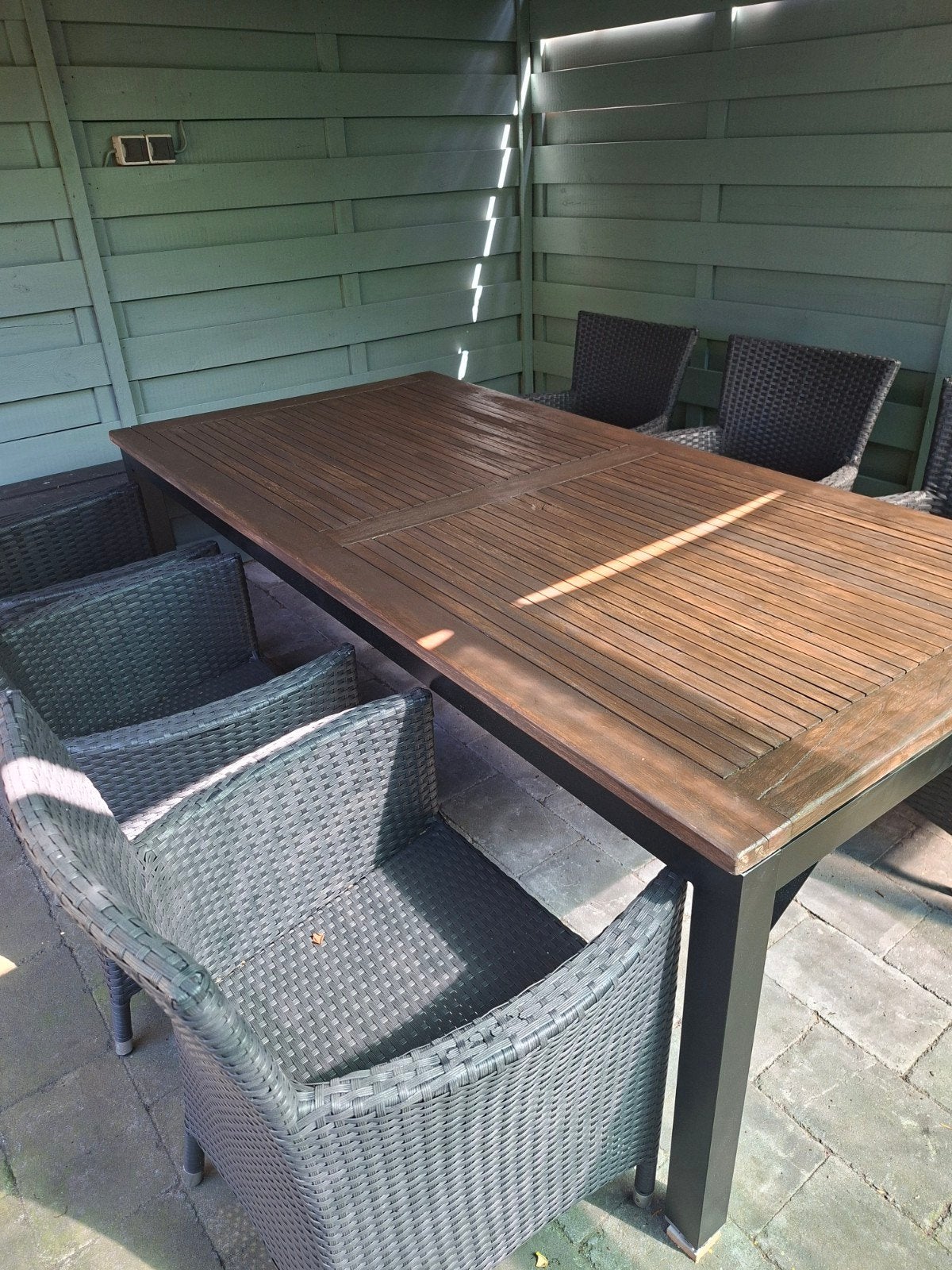 Tuinstoelen en tafel, Tuin en Terras, Tuinsets en Loungesets, Ophalen, Gebruikt