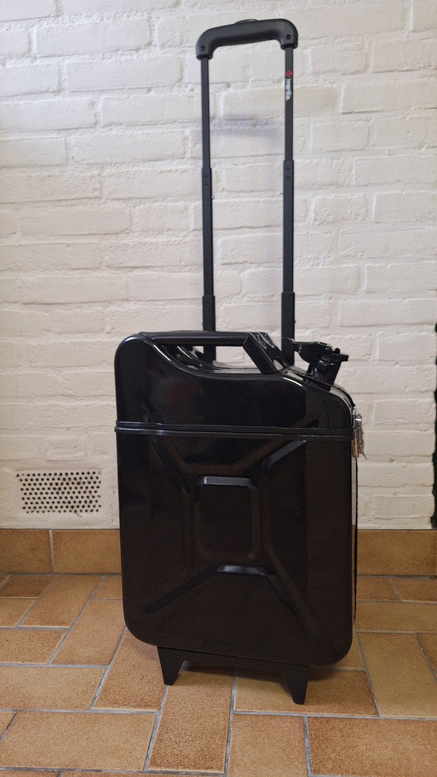 GasCase Trolley Koffer Zwart - Nieuw in doos, Uitschuifbare handgreep, 30 cm of meer, Zwart, Nieuw