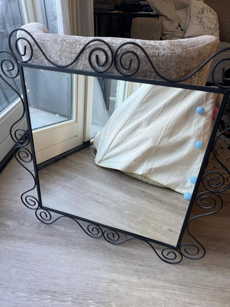 Spiegel, Ophalen, Gebruikt, 100 tot 150 cm, Rechthoekig
