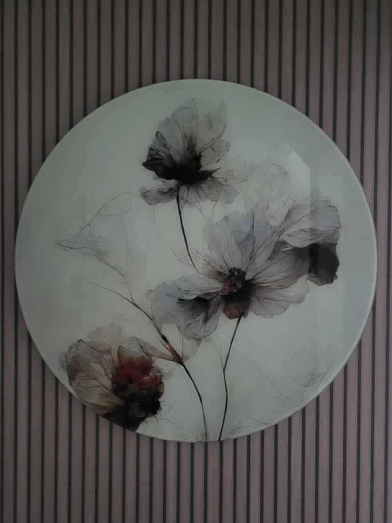 Prachtig glasschilderij Wallart 70 cm, Ophalen