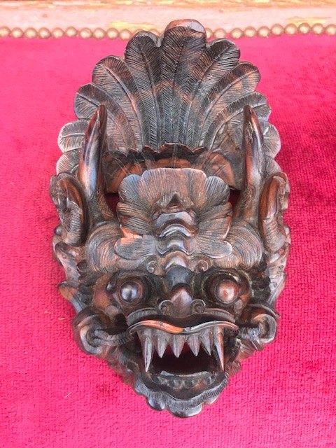 houten beeld/ wandhanger, BARONG, Bali, Houtsnijwerk, Ophalen of Verzenden, Hout, Azië