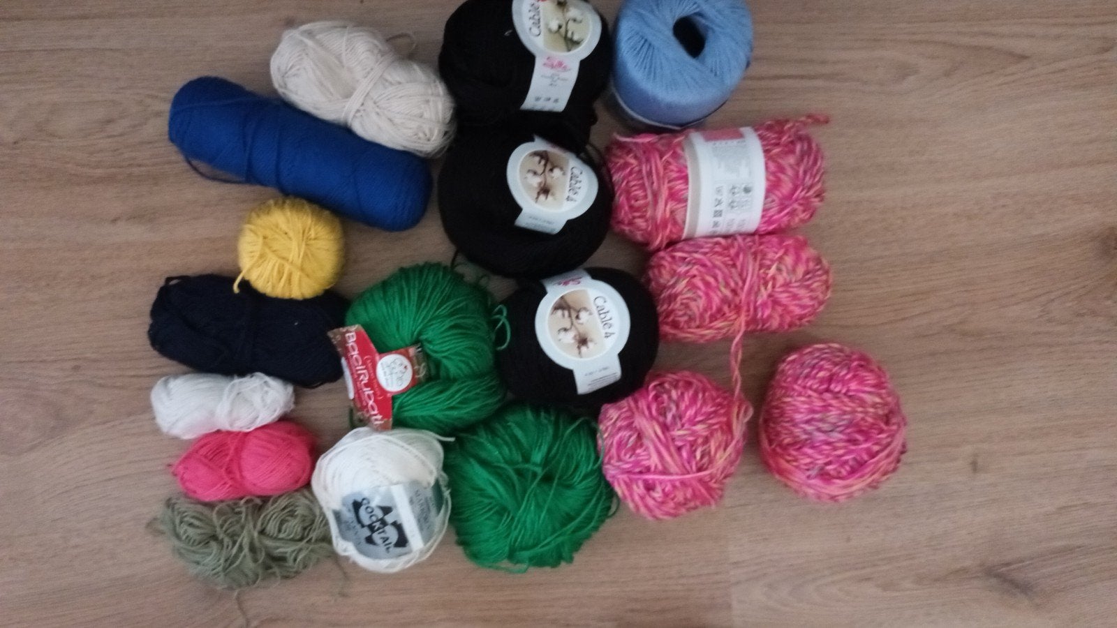 breigaren met katoen, Hobby en Vrije tijd, Ophalen, Breien of Haken, Wol of Garen