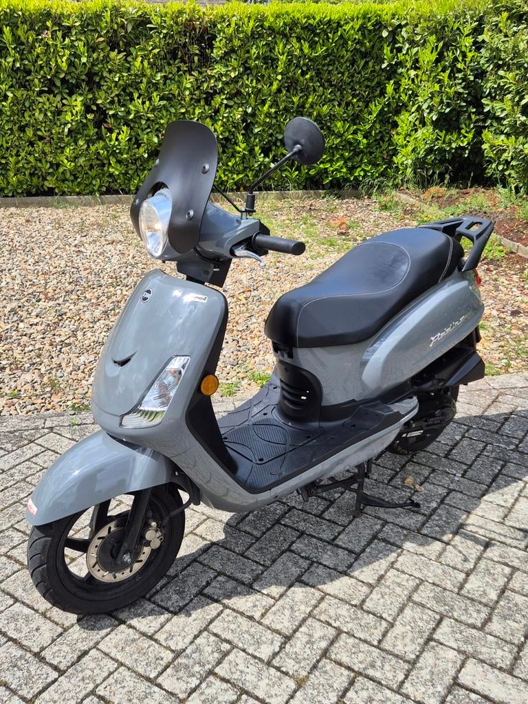 Sym Fiddle 2 S50 Nardo grijs bj 2020 - Zeer goede conditie, Fietsen en Brommers, Snorfietsen en Snorscooters, Ophalen of Verzenden