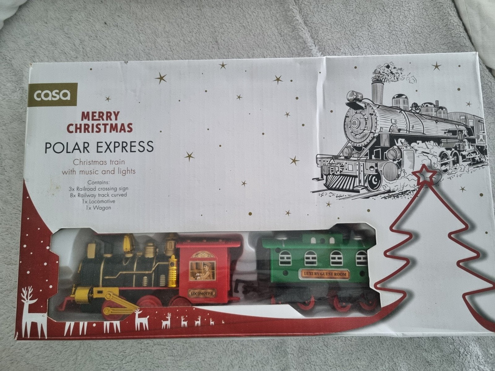 Merry Christmas Polar Express Trein met muziek en licht, Ophalen of Verzenden, Nieuw