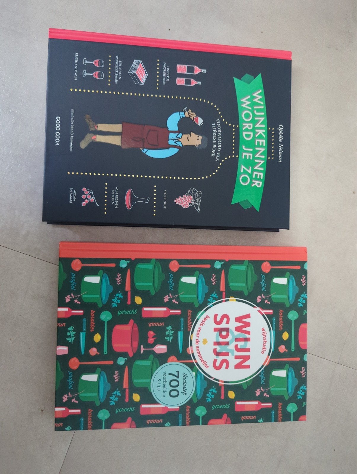 wijn boeken - Wijnkenner Word Je Zo + Wijn & Spijs Kookboek, Diverse auteurs, Ophalen of Verzenden, Overige gebieden, Hoofdgerechten