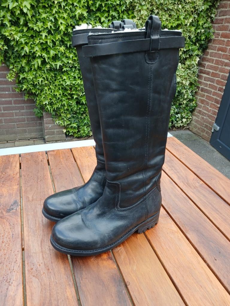 Dameslaarzen Allique mt40, Hoge laarzen, Zwart, Ophalen of Verzenden, Zo goed als nieuw