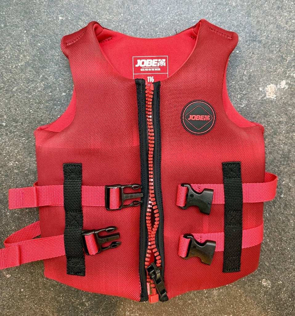 Jobe Neopreen Zwemvest Kinderen Rood 116, Watersport en Boten, Watersportkleding, Ophalen, Kind, JOBE, Nieuw