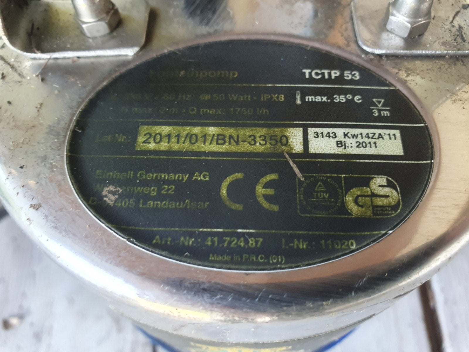 Top Craft TCTP 53 Vijver Dompelpomp - Gebruikt, Ophalen, Gebruikt, Elektrisch
