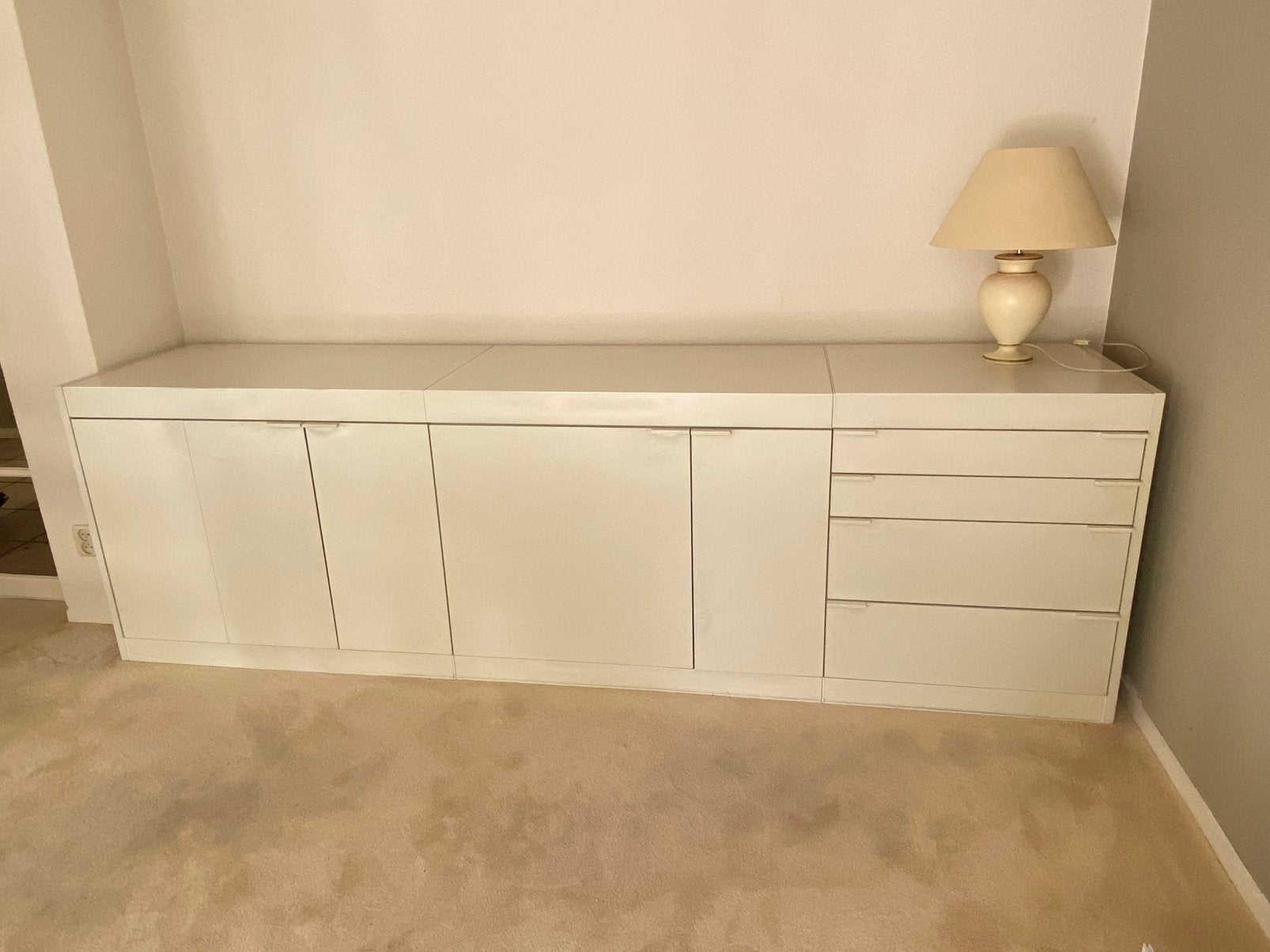 Pastoe dressoir kleur wit 2.60 breed 54 diep en 80 hoog, Ophalen, Zo goed als nieuw, 50 tot 75 cm, 150 tot 200 cm